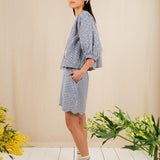 Mary Shorts - Navy Gingham