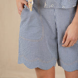 Mary Shorts - Navy Gingham