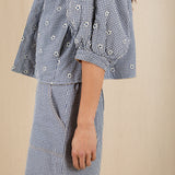 Mary Shorts - Navy Gingham