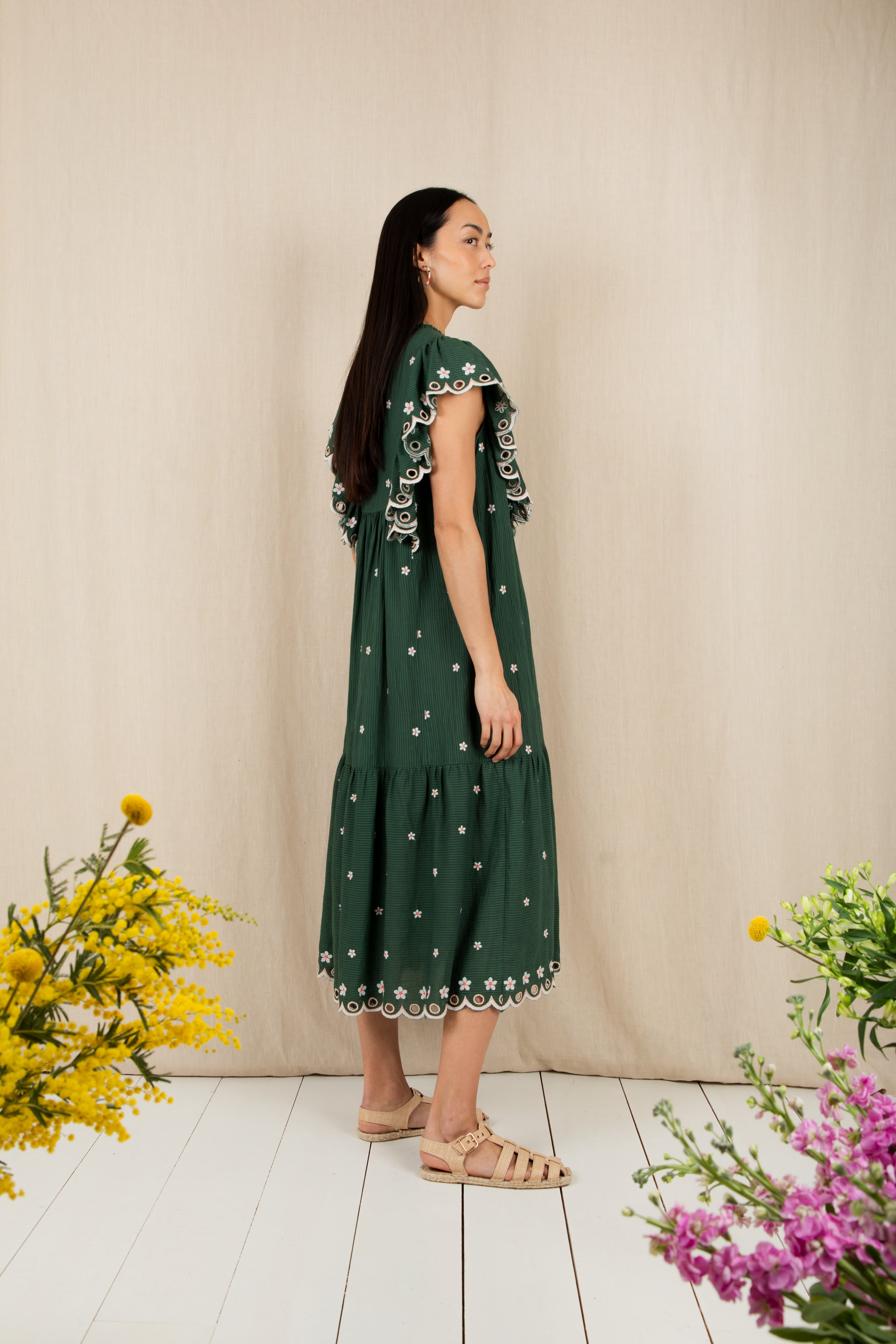 Mavis Dress - Field Green