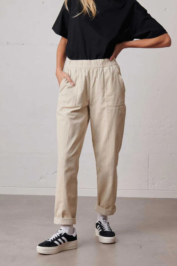 Labdip Milpa Soft Cord Trousers - Cream