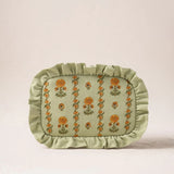 Marigolds Frill Makeup Bag - Celadon