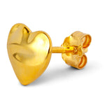 Melted Heart 1 PCS Earring - Gold