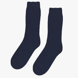 Merino Wool Blend Sock - Navy Blue