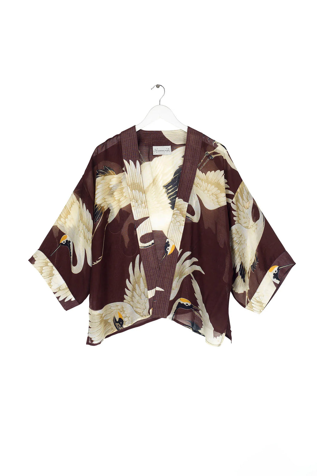 One Hundred Stars Kimono - Stork Burgundy