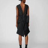 Mini Dress With Bow Detail - Black