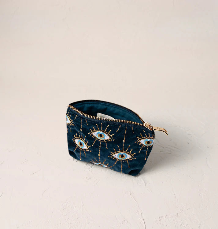 Mystical Eye Coin Purse - Ink Blue