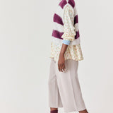 Niby Knit Vest - Cranberry Stripes