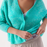 Nuggy Cardigan - Turquoise Fluo