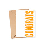White Congrats Card