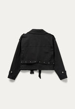 Load image into Gallery viewer, Blanche Noir Biker Jacket - Black
