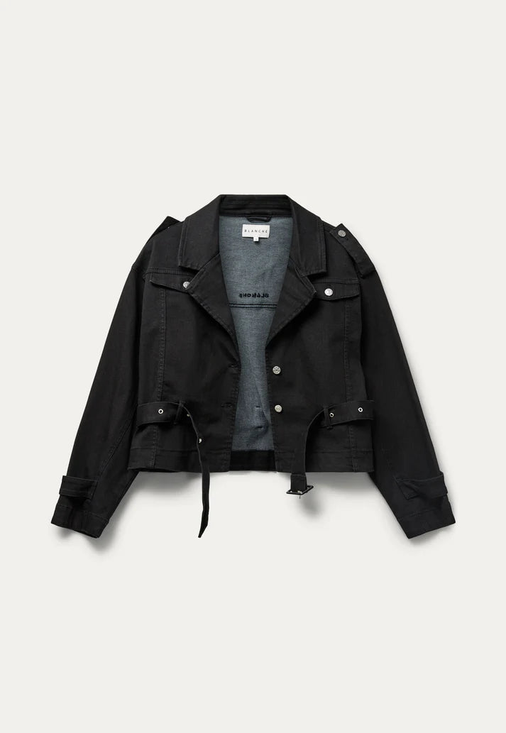Blanche Noir Biker Jacket - Black
