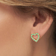 Load image into Gallery viewer, Lulu Copenhagen OMG Heart 1 PCS Earring - Light Green
