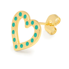 Load image into Gallery viewer, Lulu Copenhagen OMG Heart 1 PCS Earring - Light Green
