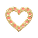 OMG Heart 1 PCS Earring - Coral