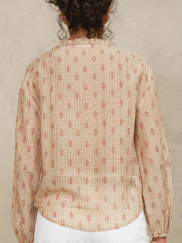 Orly L/S Top - Multi/Red