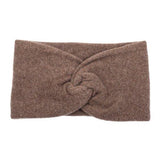 Wool & Cashmere Crossed Headband - Vison