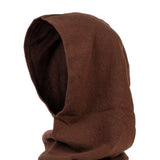 Wool & Cashmere Solid Neck-Hood - Moka