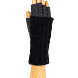 Wool & Angora Fingerless Gloves - Marengo