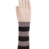 Wool & Angora Tricolour Gloves - Arena