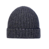 Wool Herringbone Beanie - Marino