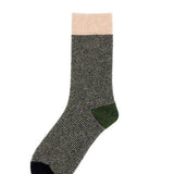Wool Blend Tricolour Socks - Beige
