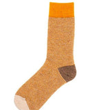 Wool Blend Tricolour Socks - Mostaza