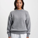Oversized Merino Wool Crew - Scarlet Red