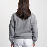 Oversized Merino Wool Crew - Scarlet Red