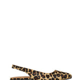 Parma Leopard Slingback - Cognac