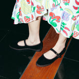 Antonia Mary Jane Shoes - Black