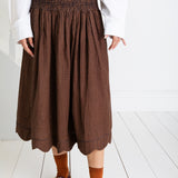 Polly Skirt - Midnight/Tan