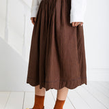 Polly Skirt - Midnight/Tan