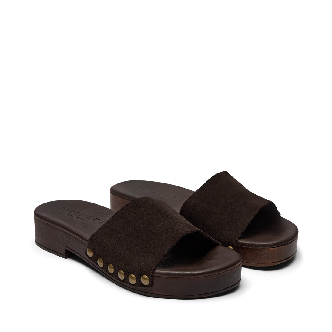 Nina Suede Sandals - Brown