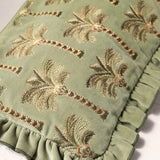 Palms Frill Pouch - Olive