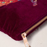 Peacock Floral Everyday Pouch - Ruby