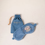 Pearl Shell Eye Mask - Dusky Blue