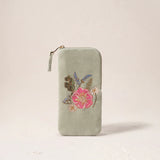 Pressed Flowers Glasses Case - Sage