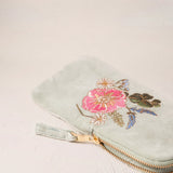 Pressed Flowers Glasses Case - Sage