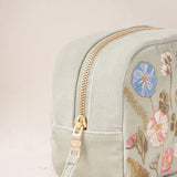Pressed Flowers Makeup Bag - Sage