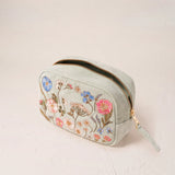 Pressed Flowers Makeup Bag - Sage
