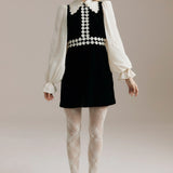 A.M. Daisy Dress - Black/Cream