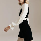 A.M. Daisy Dress - Black/Cream