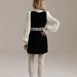 A.M. Daisy Dress - Black/Cream