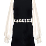 A.M. Daisy Dress - Black/Cream