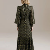 Alabama Dress - Black/Gold