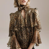 Bea Blouse - Leopard