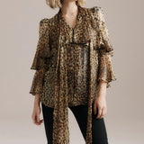 Bea Blouse - Leopard