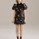 Rosie Dress - Black/Rose