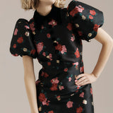 Rosie Dress - Black/Rose